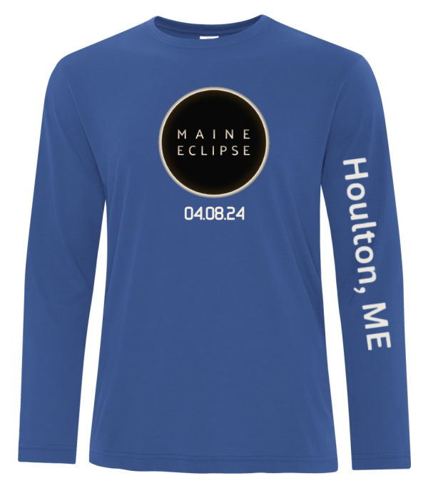 Long Sleeve Tee with Houlton Royal blue